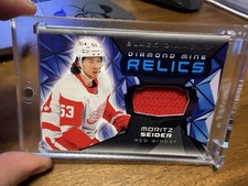 MORITZ SEIDER 2025-26 UD BLACK DIAMOND HOCKEY MINE RELICS JERSEY 