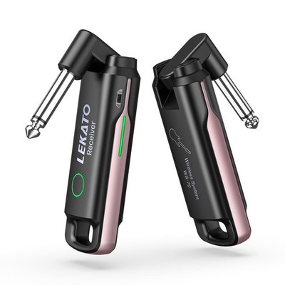 LEKATO Wireless Guitar Transmitter Receiver UHF Rechargeable Wireless Guitar Sys