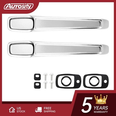 2Pcs Exterior Door Handles Front Left Right For 1967-1972 GMC C35/C3500 Pickup
