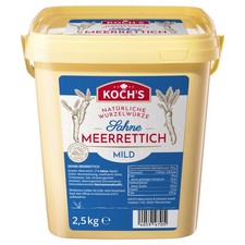 Homann Koch's Creamy Horseradish Sauce, Mild, Ready-to-Serve, Bucket 2500g