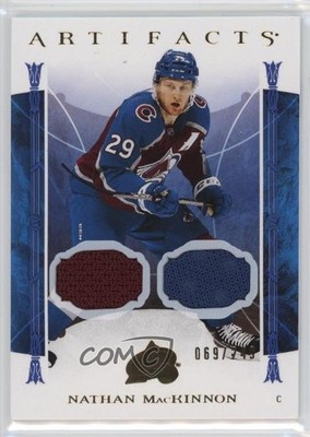 2022 Upper Deck Artifacts Gold Material Relics 69/249 Nathan MacKinnon #51 1pf0