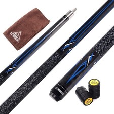 CUESOUL 58 Inch 19oz/20oz Maple Billiard Stick Pool Cue Set 11.5mm/13mm Tip[W...