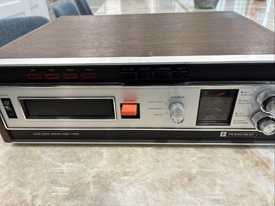 Vintage  Penncrest J.C. Penny Stereo 8 Track  Tape Player #3315 Tested Read