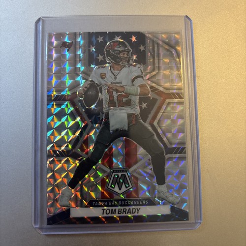 2022 Panini Mosaic Tom Brady Silver Mosaic Prizm National Pride #251 Buccaneers