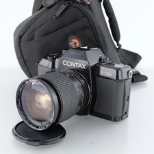 Contax 167 MT 35mm fotocamera pellicola + kit obiettivo 28-80mm f/2.8-4 reflex vintage testata