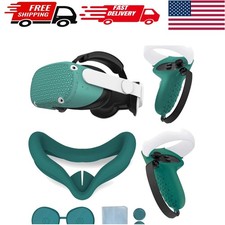 Eco-Friendly Silicone Grip Covers  Protective Case for Oculus Quest 2 - Green