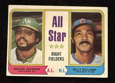 1974 Topps #338   All-Star RF   AL HOF Reggie Jackson   NL HOF Billy Williams