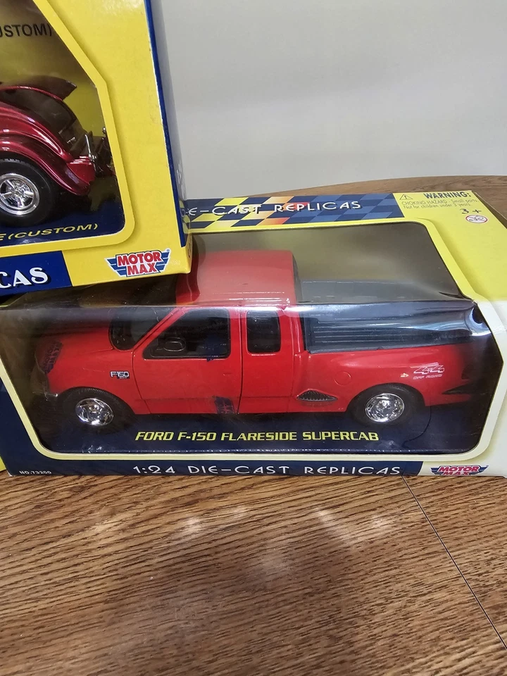 Motormax Die Cast Replicas 1:24 1932 Ford Coup, 2 Ford F-150 Trucks Lot Of 3 NOS - Image 4 of 4