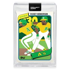 Topps PROJECT 2020 Karte 326 - 1980 Rickey Henderson von Keith Shore