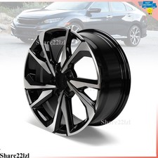 New Machine Black Alloy 18 X 8 Replacement Wheel Rim For 2017-2021 Honda Civic New Machine Black Alloy 18 X 8 Replacement Wheel Rim For 2017-2021 Honda Civic