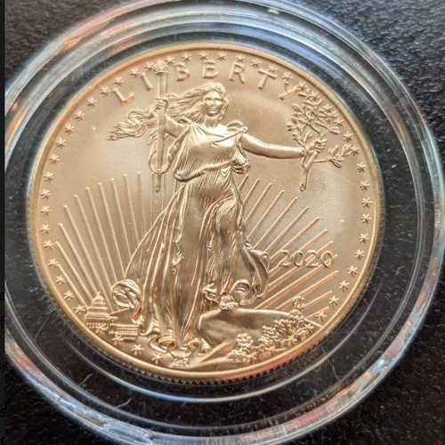 2020 1 oz American Gold Eagle $50 Gold Coin BU