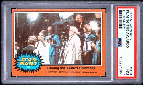1977 STAR WARS #310 FILMING THE AWARDS CEREMONY PSA 7 NM 4684
