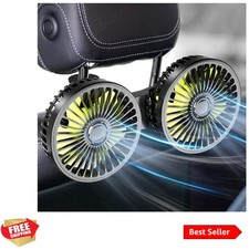 Car Fan for Backseat kids, Dual Head USB Car Seat Fans, 360  Rotatable Strong...