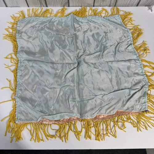 Vintage San Antonio Texas Pillow Cover w Fringe Souvenir Scenic Wonders 16-inch - Picture 12 of 13