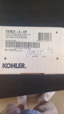 KOHLER K-T97831-4-CP Chrome trim for Diverter lever handle requires valve