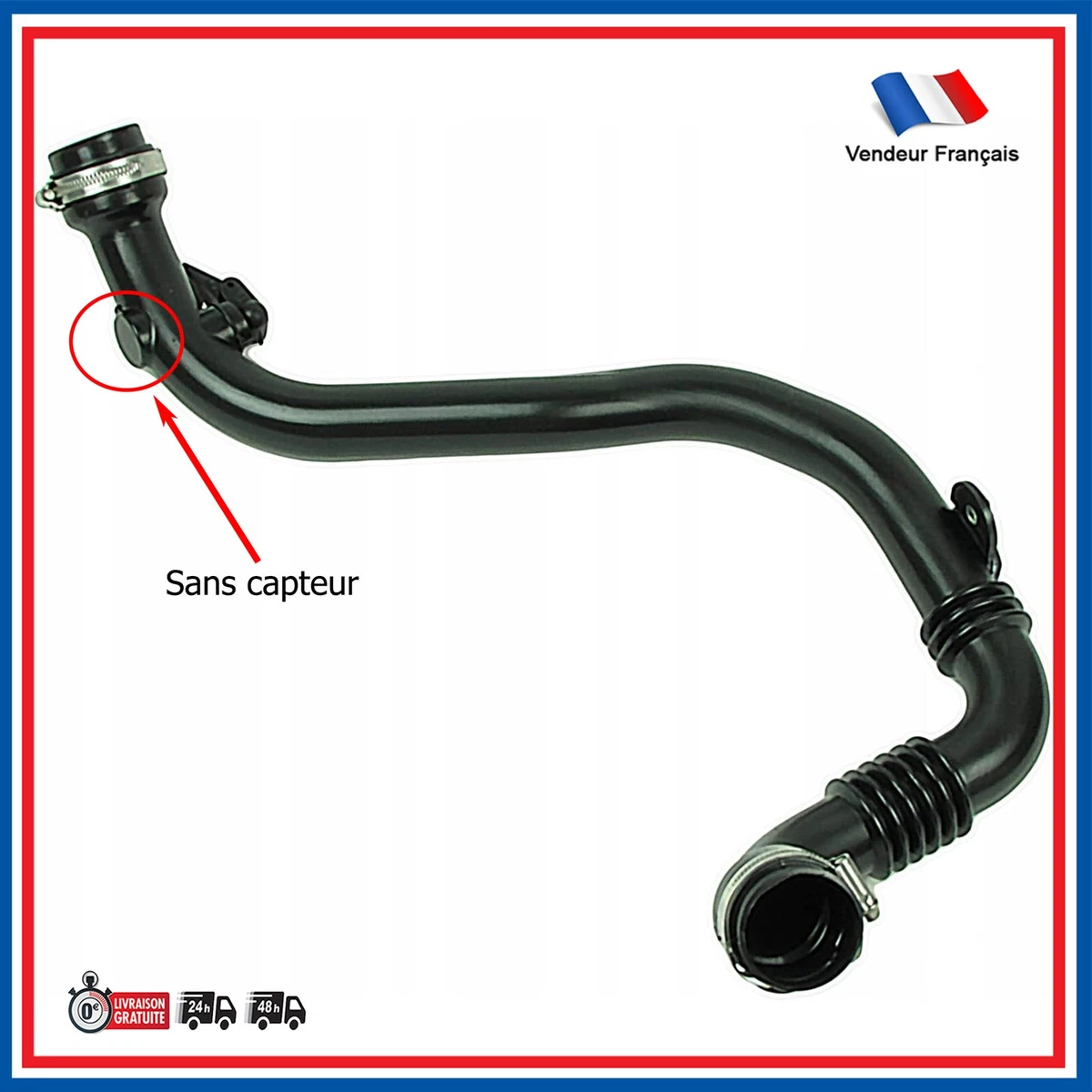 Tuyau Turbo LLS-GERMANY Pour Renault Clio III 1.5 DCi - Raccord Original HENN 8200748681