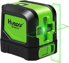Huepar Laser Level, 100Ft Self Leveling Green Cross Line Laser for Picture Hangi