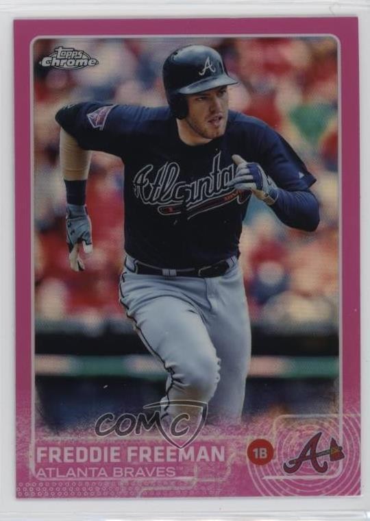 2015 Topps Chrome Pink Refractor Freddie Freeman #105 ig3