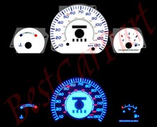 95-98 Contour Wo Tach Blue Indiglo Glow White Gauges