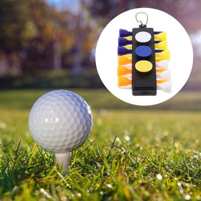 Tee Caddy Keeper 12 Tees Marker Divot Tool Bleistift Set mit Schlüsselbund