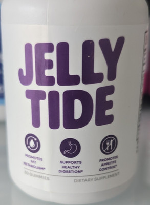 Jelly Tide Apple Cider Vinegar Gummy Dietary Supplement 30, Digestive, 06/2028