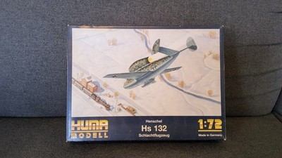 Modellbausatz Huma Model 1:72 Henschel Hs 132 Schlachtflugzeug (BA fehlt)