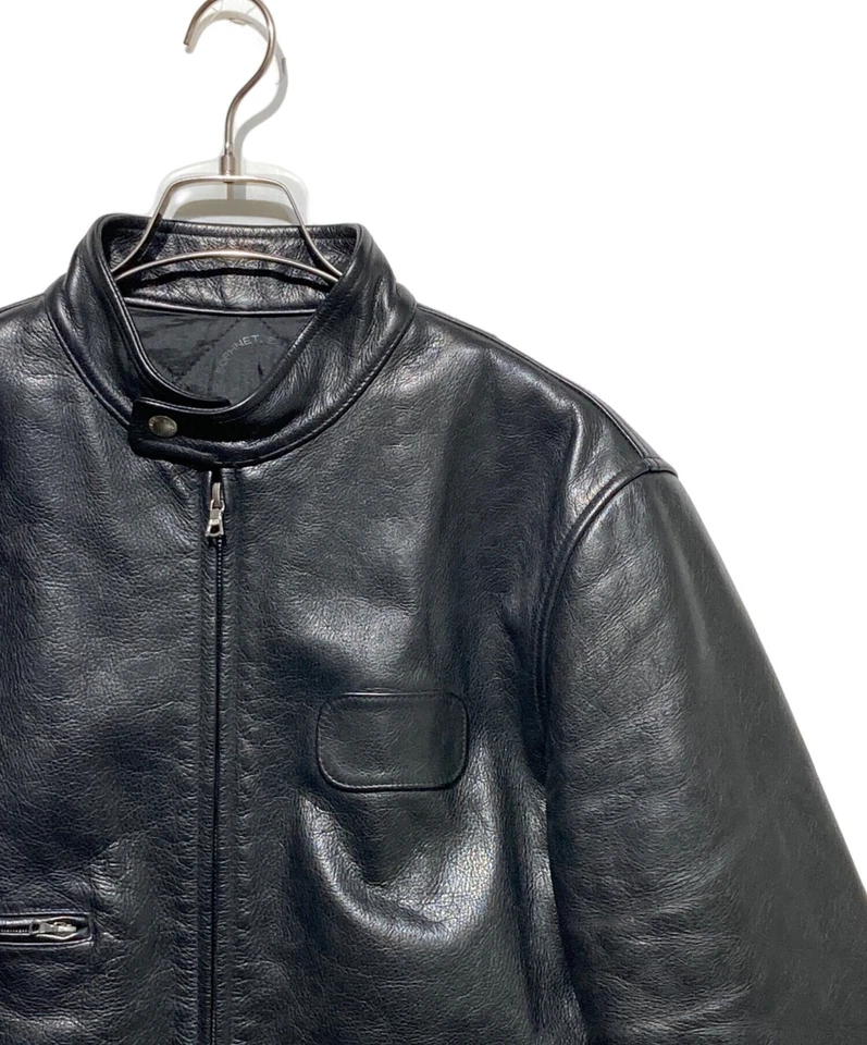SOPHNET. leather jacket Size: L Black Men SOPH-34017 - Image 3 of 4