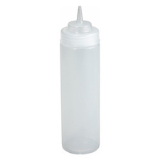 Winco Wide Mouth Squeeze Bottles, 16 Ounce, Clear, Medium, 6-Piece