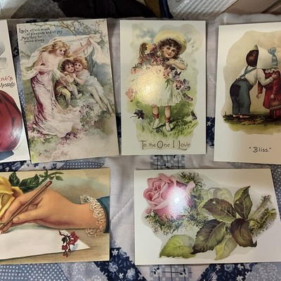 Vintage Gallery Graphics/Classics Lot Of 6 Postcards & 6 Note Cards W/Envps.