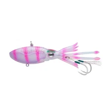 Squidtrex 95 Vibe 1oz Saltwater Fishing Lure Pink Tiger Pattern  Durable Design