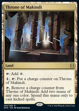 Magic/MTG Throne of Makindi ZNR-265 Rare Englisch NM