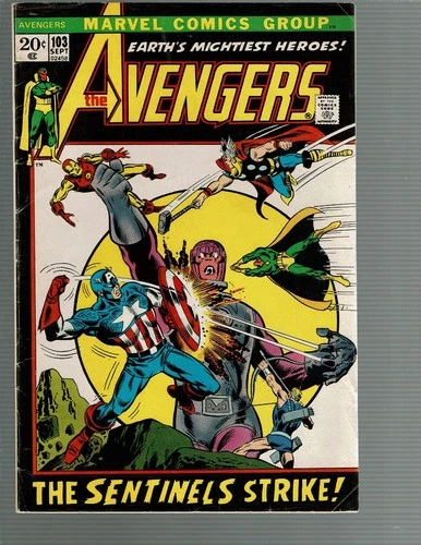 Avengers 103 The Sentinels Strike VG/F