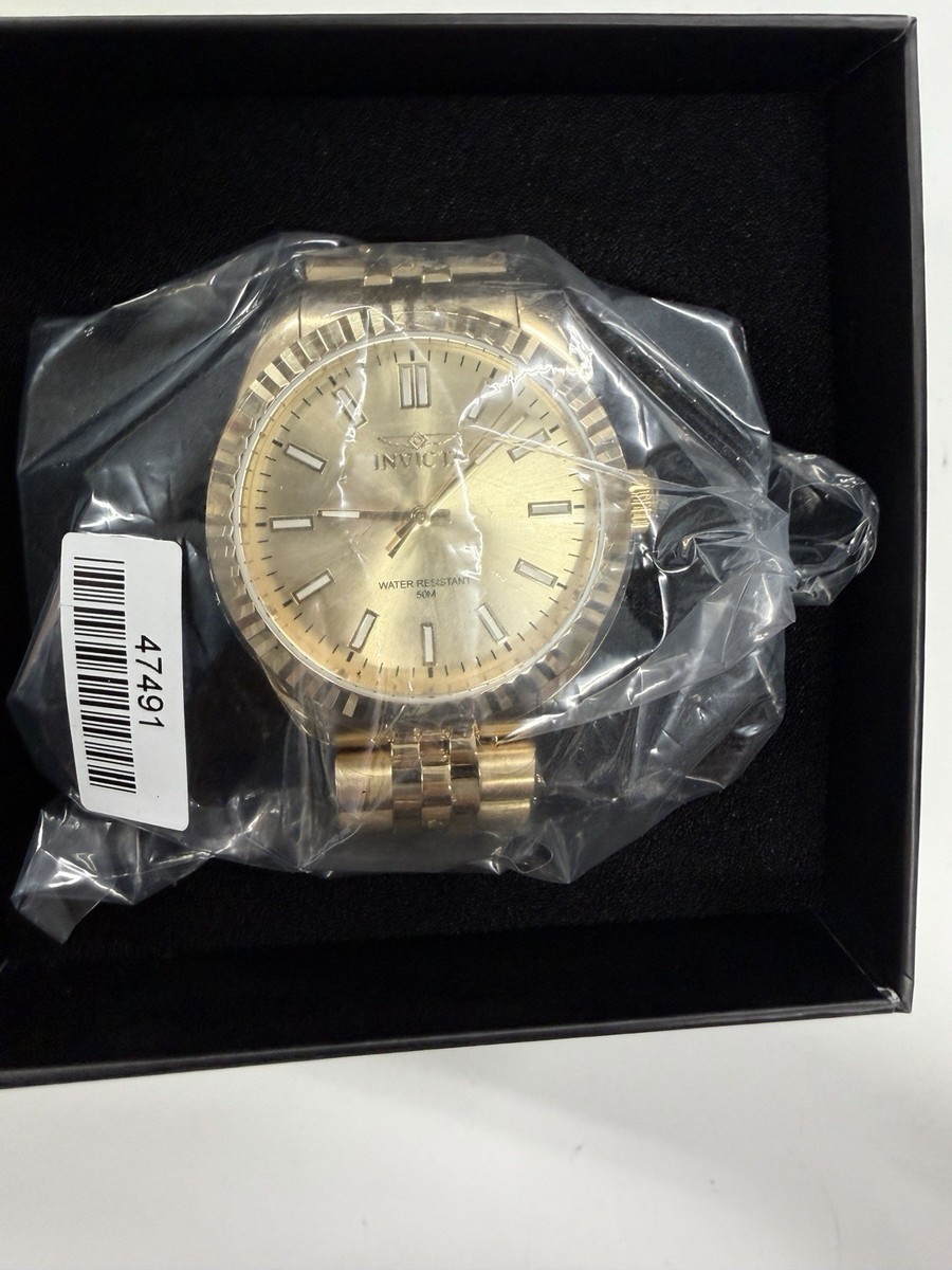 Invicta Specialty Oxford Men's Watch - 43mm, Gold 47491 BRAND NEW
