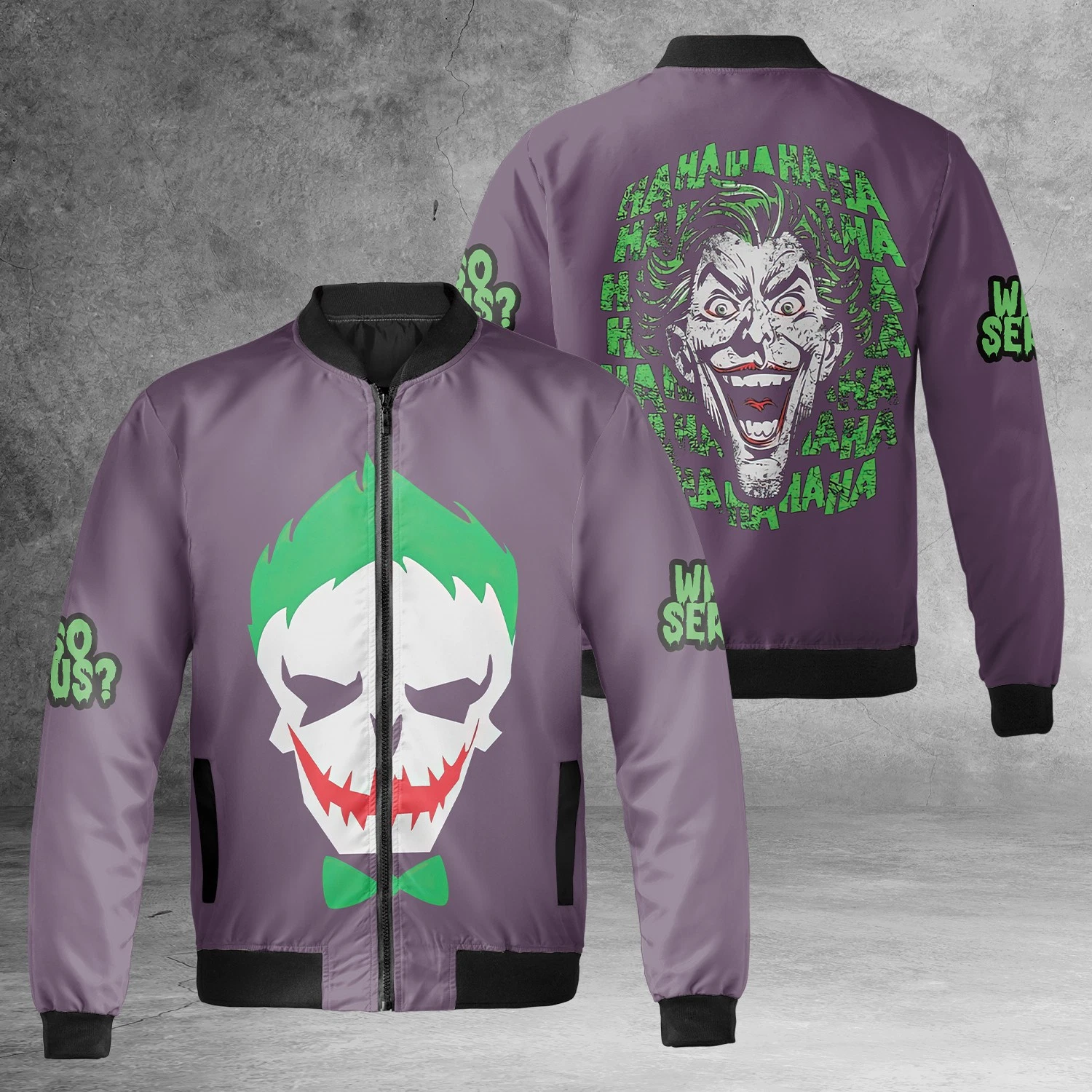 Horror Joker Clown Hahaha Why So Serious Happy Halloween Jacket