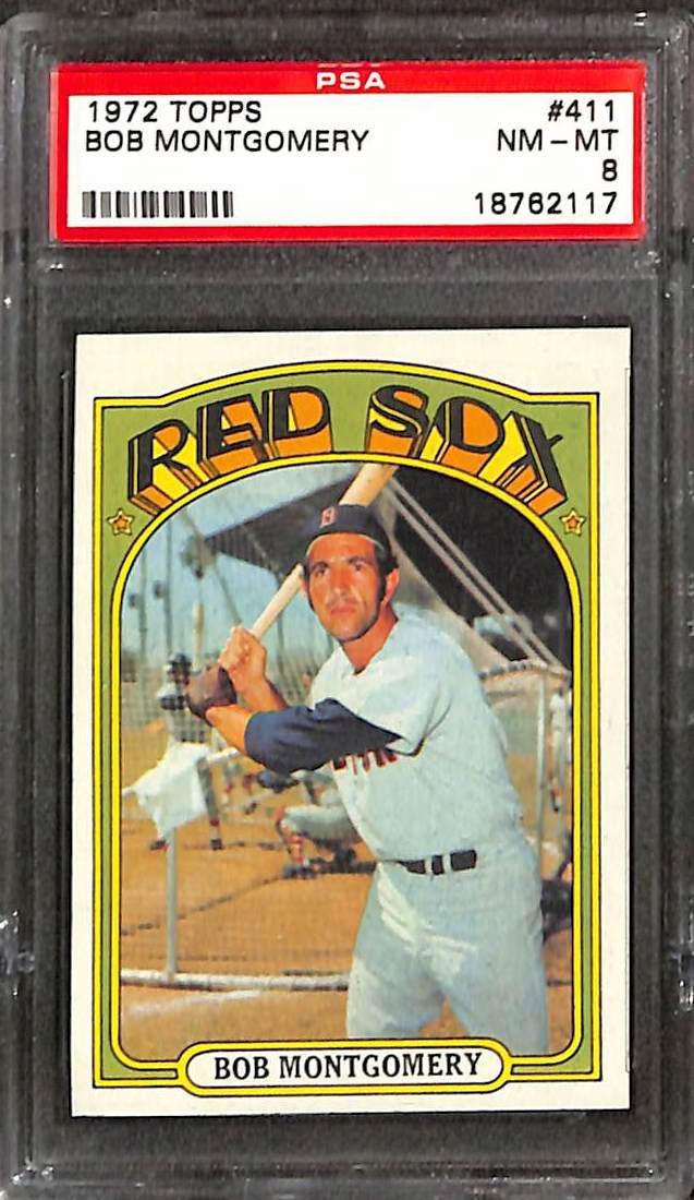 1972 Topps #411 BOB MONTGOMERY PSA 8 NM-MT 18762117 