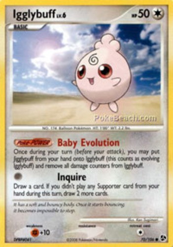 Igglybuff - 70/106 - Common x1 Great Encounters Damaged