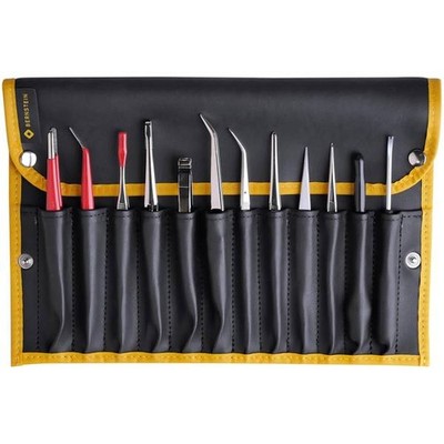 Bernstein Tools for Electronics 5-100 12-Piece Tweezers Kit