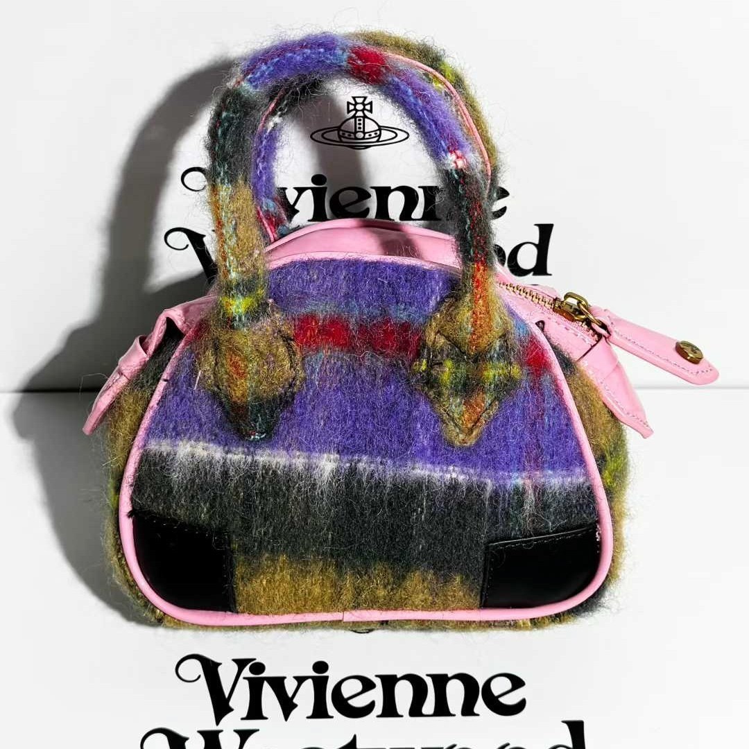 Vivienne Westwood Mini Yasmine Check Mohair Chain Bag F/S JP | eBay