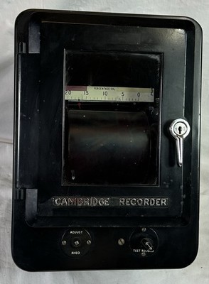 Vintage Cambridge Strip Chart Thread Recorder 1940's, C02, High Temperature Case