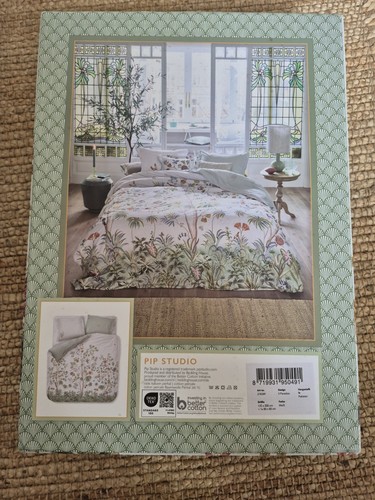 NEU Pip Studio Bettwäsche 135x200 cm Il Paradiso Weiß White Bunt Vogel NP 100€