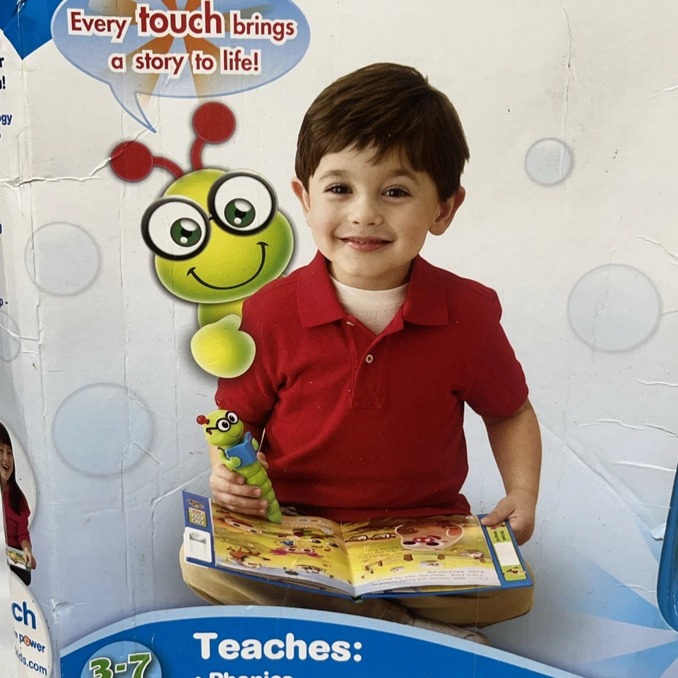 VTech Bugsby Reading System Green Worm Pen Stylus Book Worm Book Starter Kit New - Image 3 of 4