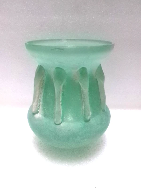 Green Blown Glass Vase