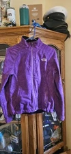 THE NORTH FACE APEX BIONIC JACKET Women's Plush Purple Flutter Print MEDIUM