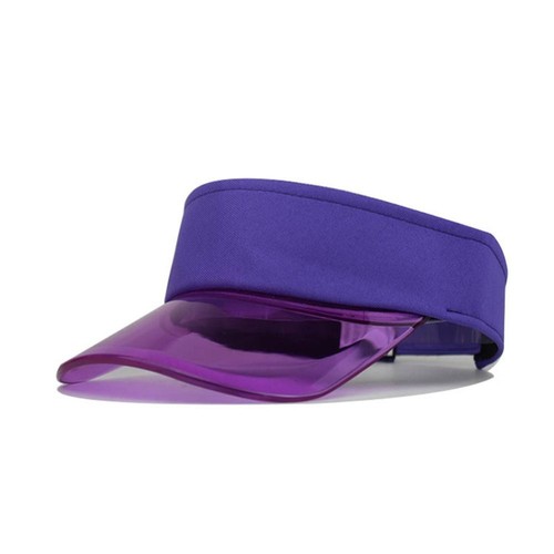Sombreros de sol de verano de ala transparente ajustables vacíos sombrero de copa viaje deporte - Imagen 9 de 25