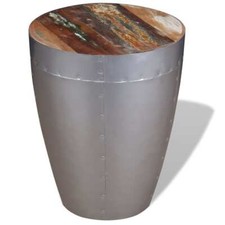 Aviator Stool Solid Reclaimed Wood vidaXL