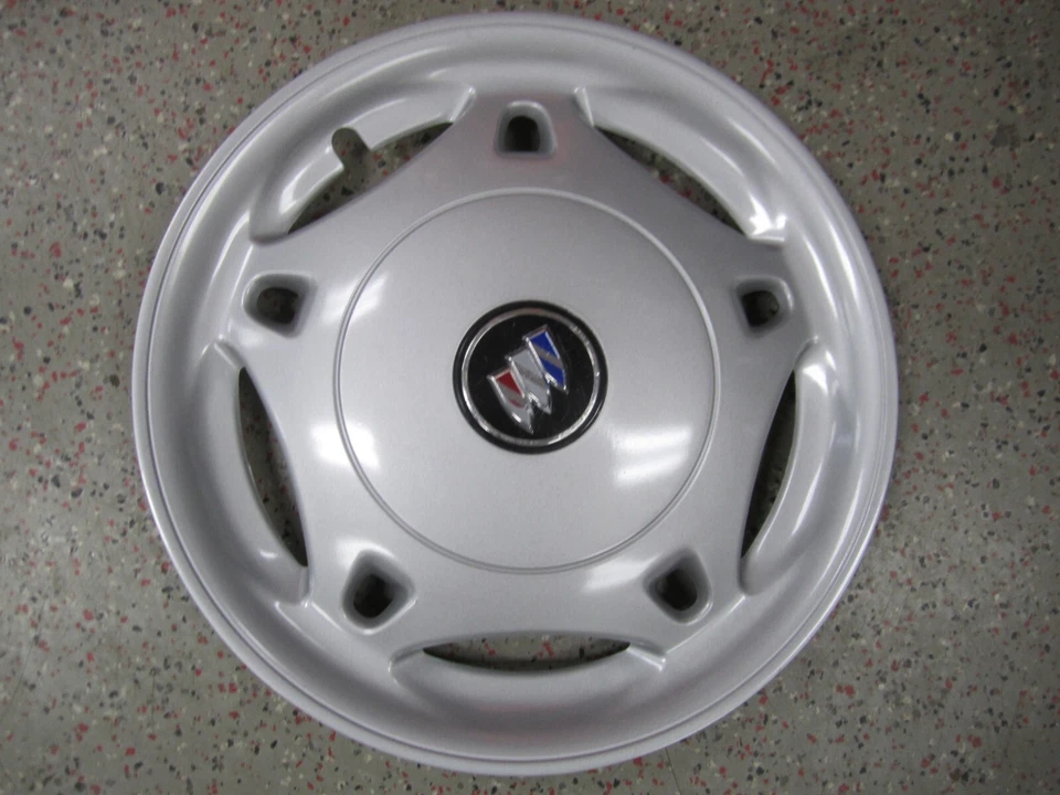 Cubierta de rueda plateada Buick Skylark 1992-1993 14" OEM 22568952 1136 - Juego/4* Foto 4 de 4