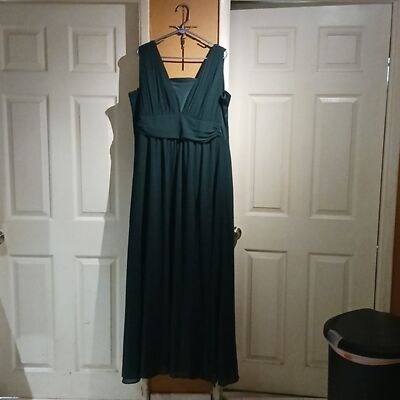 Lulu's Women's Full Length Hunter Green Bridal/Prom Dress. Size XL | eBay