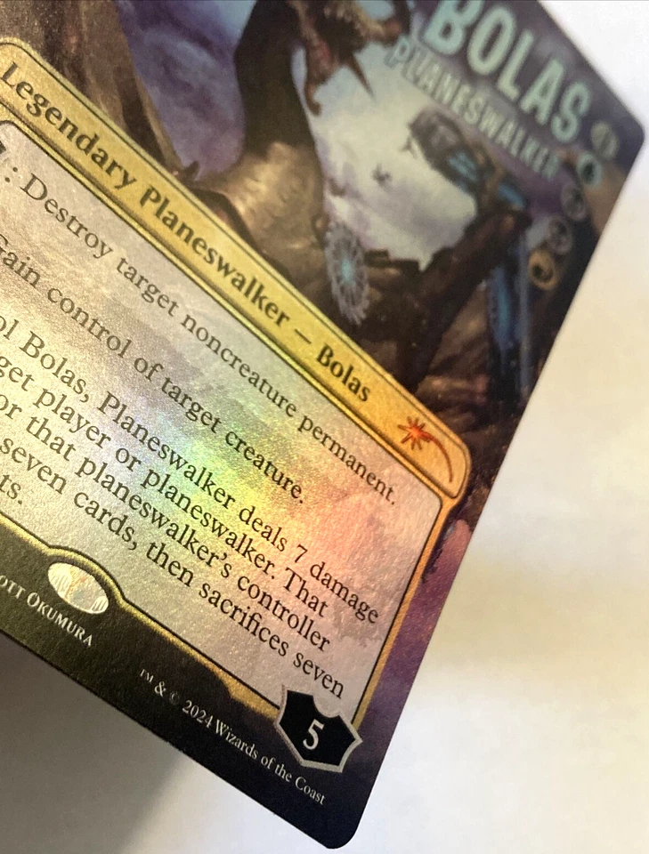 MTG Nicol Bolas Planeswalker RAINBOW FOIL Secret Lair Drop 1622 NM - Image 3 of 4