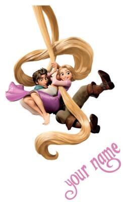 PERSONALIZED TANGLED RAPUNZEL FLYNN Decal Removable Movie Wall Sticker Decor Art