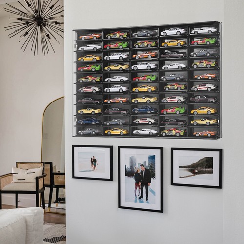 Hot Wheels 1/64Scale Car Display Case Diecast Display Case Storage Cabinet Shelf - Picture 8 of 11